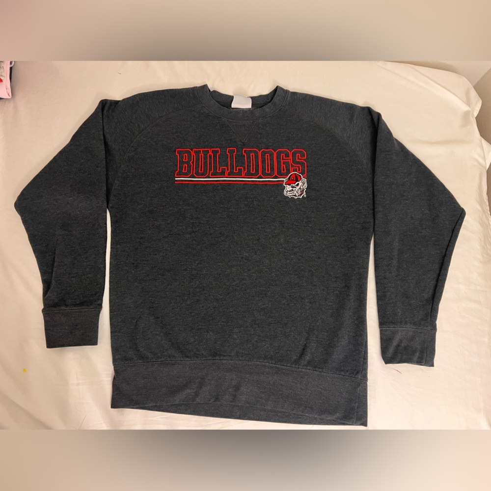 Georgia Bulldogs embroidered Champion Men’s Large Grey Old Logo UGA Dawgs